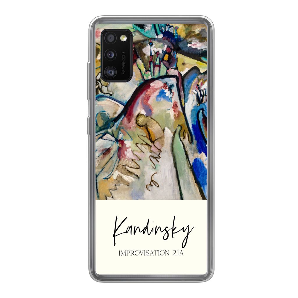 MuchoWow Handyhülle Schutzhülle Hülle für Samsung Galaxy A41 Improvisation 21A - Kandinsky - Alte Meister Silikon Softcase Handy Hülle - Mob...