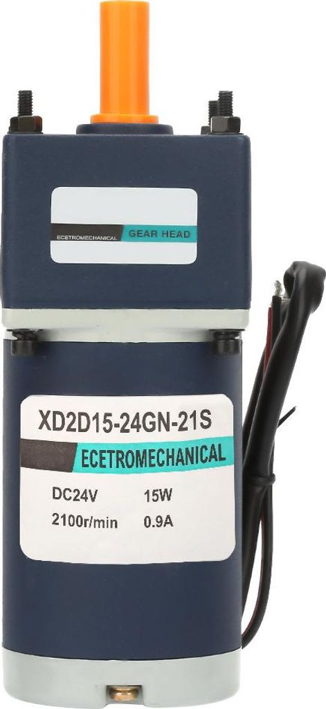 Gleichstrom 24V 15W Permanentmagnet-Getriebemotor 8mm Welle Drehzahlregelung CW/CCW (30 U/min)