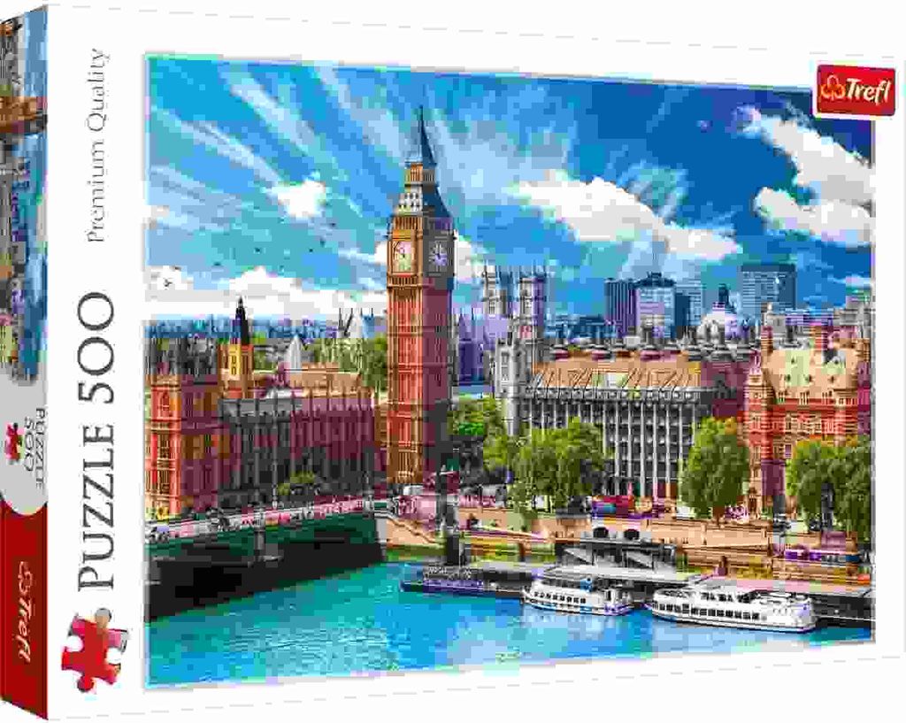 TREFL Puzzle mit 500 Teilen – Sonniges London: ein entspannendes Puzzle für Erwachsene