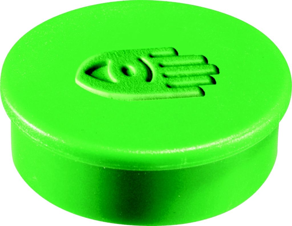 Haftmagnet 35mm Durchmesser grün VE=20x10 Stück
