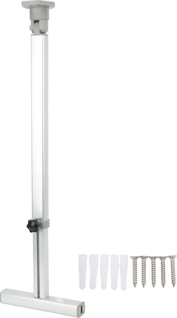 Supporto Gamba Tavolo Camper Alluminio Anodizzato 590-775mm