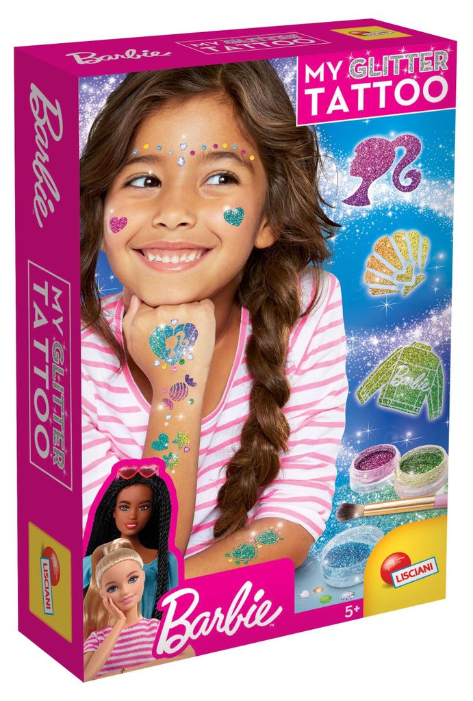 Lisciani 100958 - Barbie Glitter Tattoos My Glitter Tattoo Immagine del prodotto 
