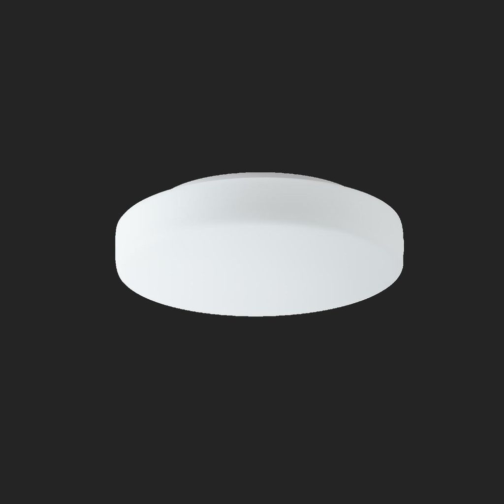 OSMONT EDN59149 EDNA 3 Decken-/Wandleuchte aus Glas, weiß, IP43, 3000 K, 19 W LED-Notbeleuchtung, kombiniert, 3 Stunden