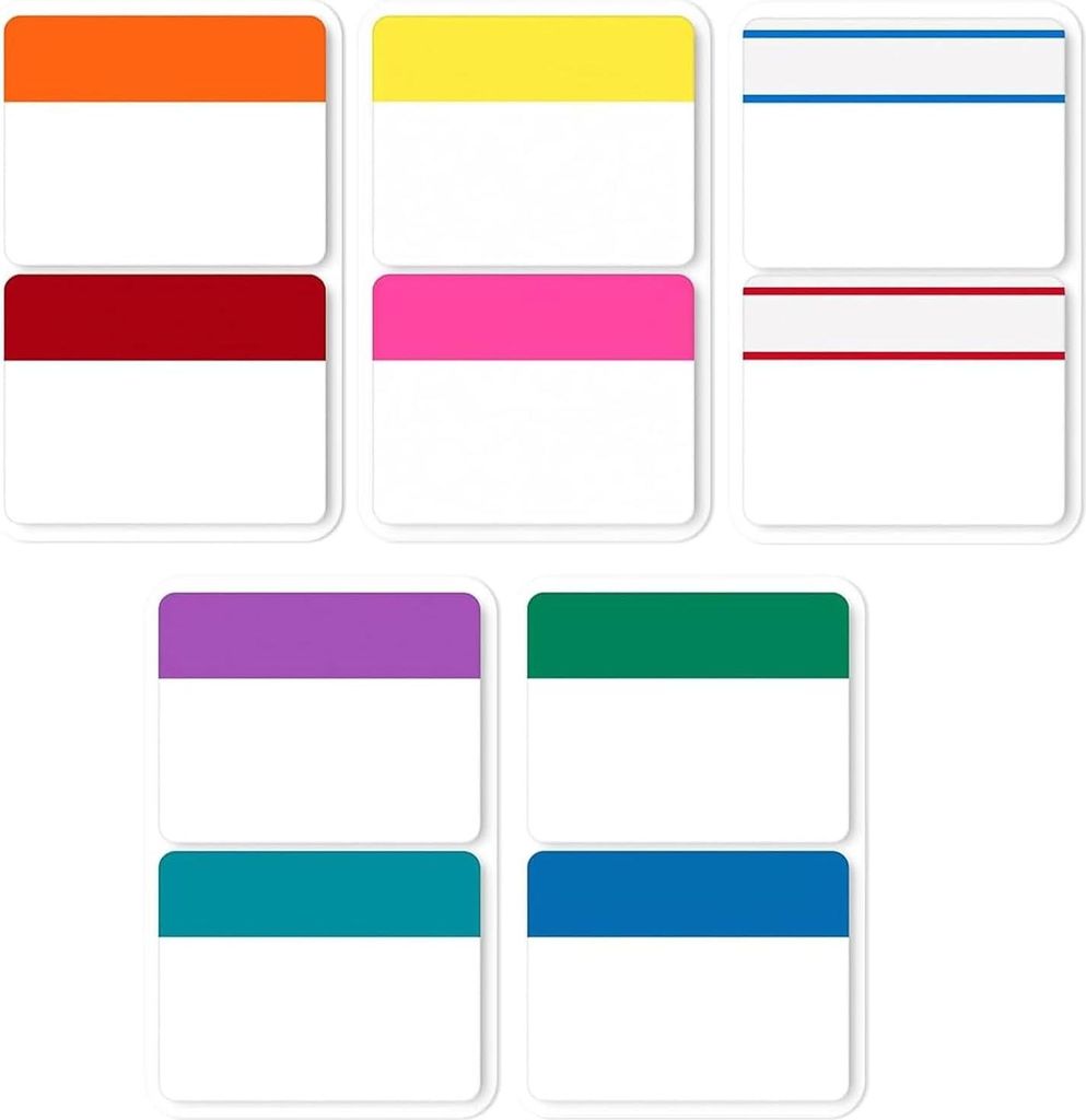 400 Seiten Kleberegisterkarten Tab Marker Selbstklebende Index-Tabs Farbige Haftmarker Buch-Tabs für Büro, Dokumente, Bücher, Tagebuch und Ordne...