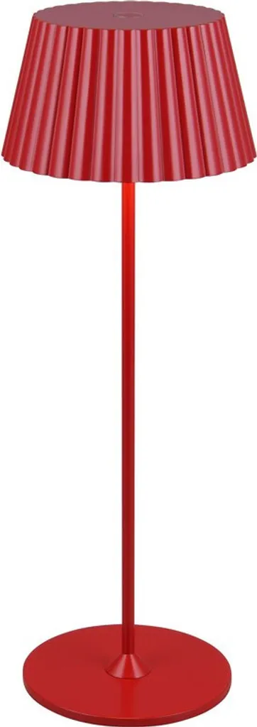 Lampe LED étanche IP44 Suarez rouge métal 200 lumens hauteur 38 cm RL