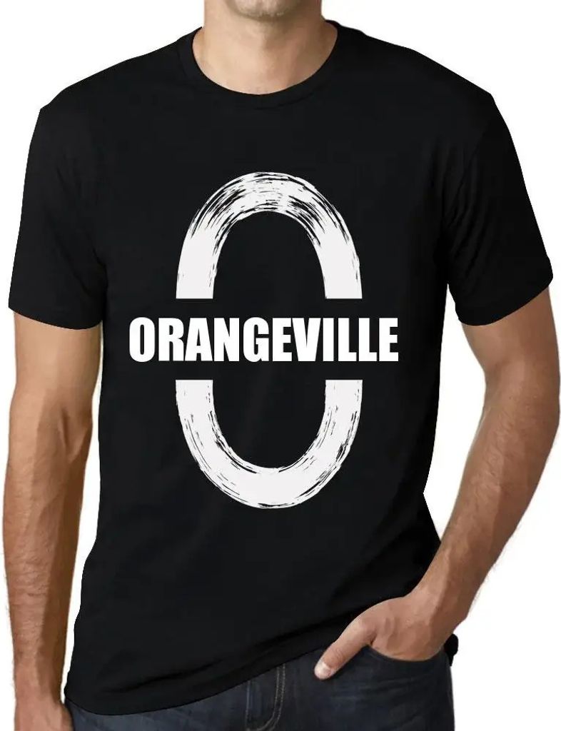 Herren Grafik T-Shirt Orangeville Öko-Verantwortlich Vintage Jahrgang Kurzarm Lustige Druck Geburtstag Geschenk Mann