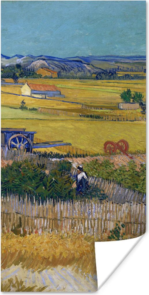MuchoWow Poster Die Ernte - Vincent van Gogh 75x150 cm - Dekoration für die Wände