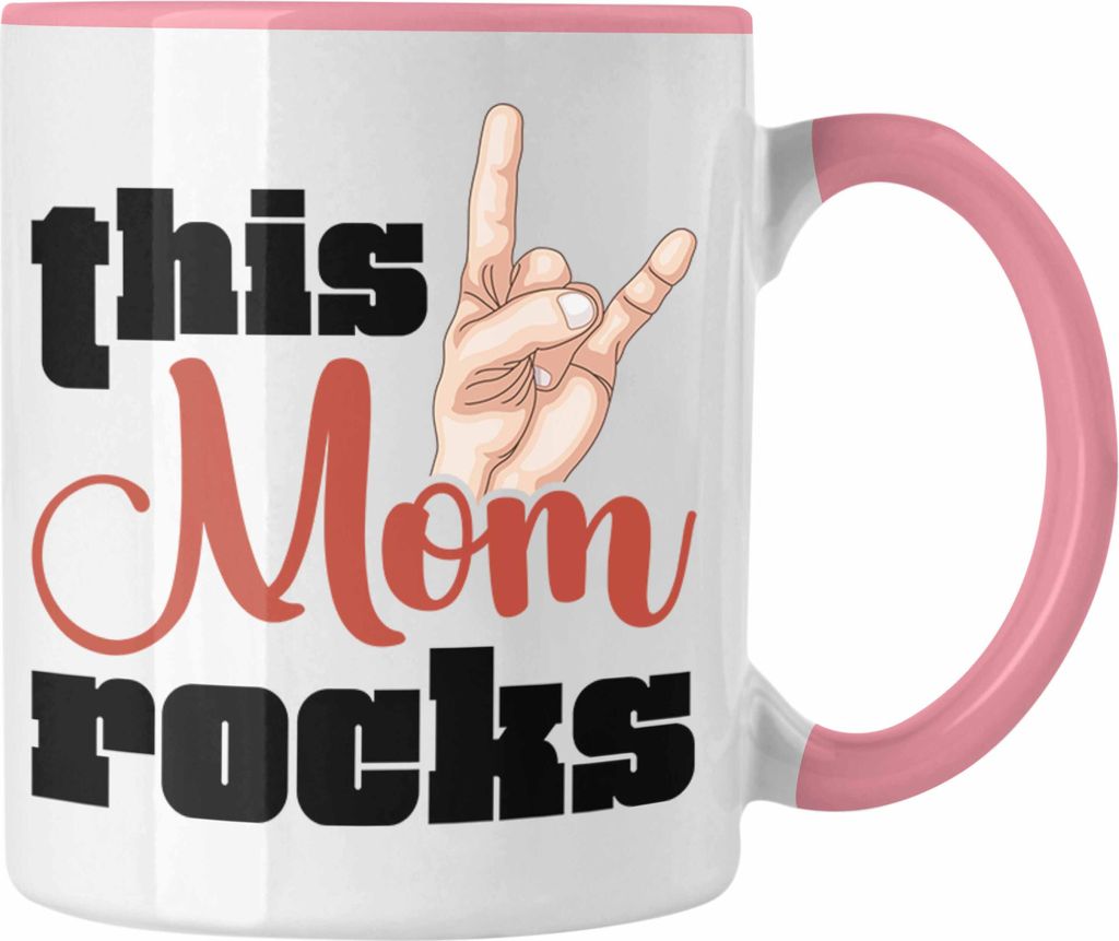Trendation - This Mom Rocks Lustige Tasse Mama Rockn Roll Produktbild 