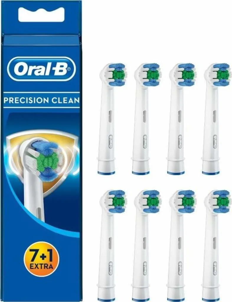 Brossettes Oral-B Precision Clean Protection Bactérienne 8 Pièces Blanc