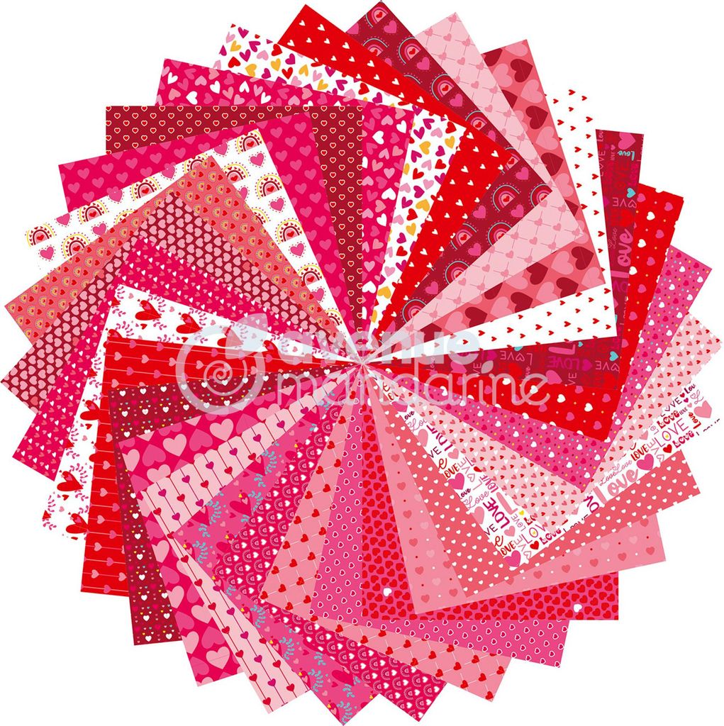 Set di carte Clairefontaine Origami Heart 60 fogli Immagine del prodotto 