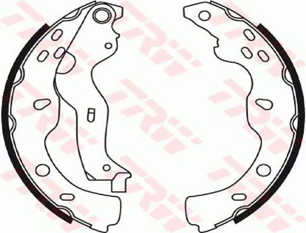 Trw Bremsbackensatz Hinterachse GS8743
