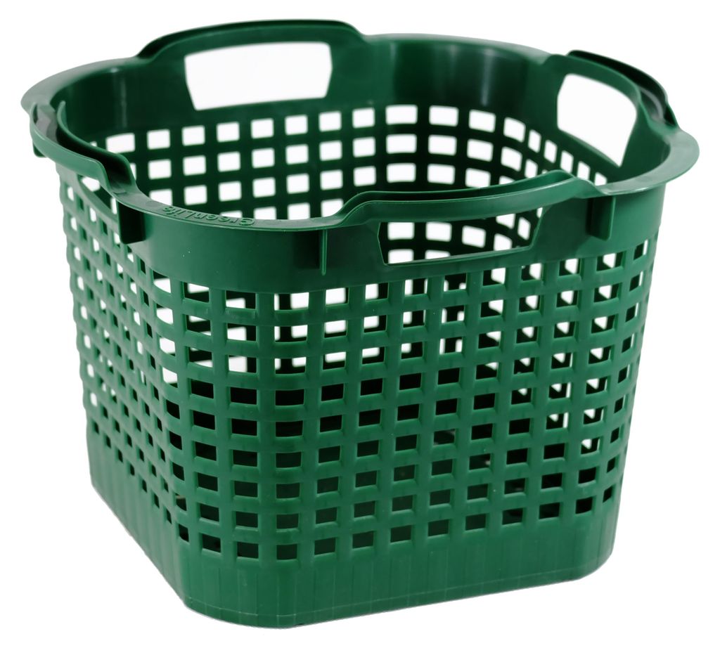 GreenLife Uni-Korb 25 kg, 10 Stück, drehstapelbar, grün Produktbild 