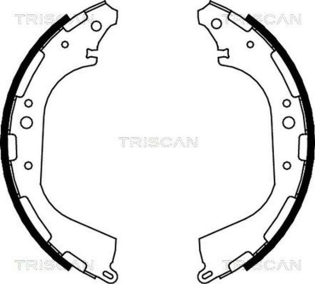 TRISCAN Bremsbackensatz Hinten für Fahrzeuge mit Doppelkabine 8100 14564
