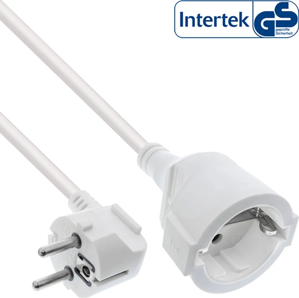 Prolunga InLine Power Schuko 1.5m 16A Bianca - Qualità Tedesca