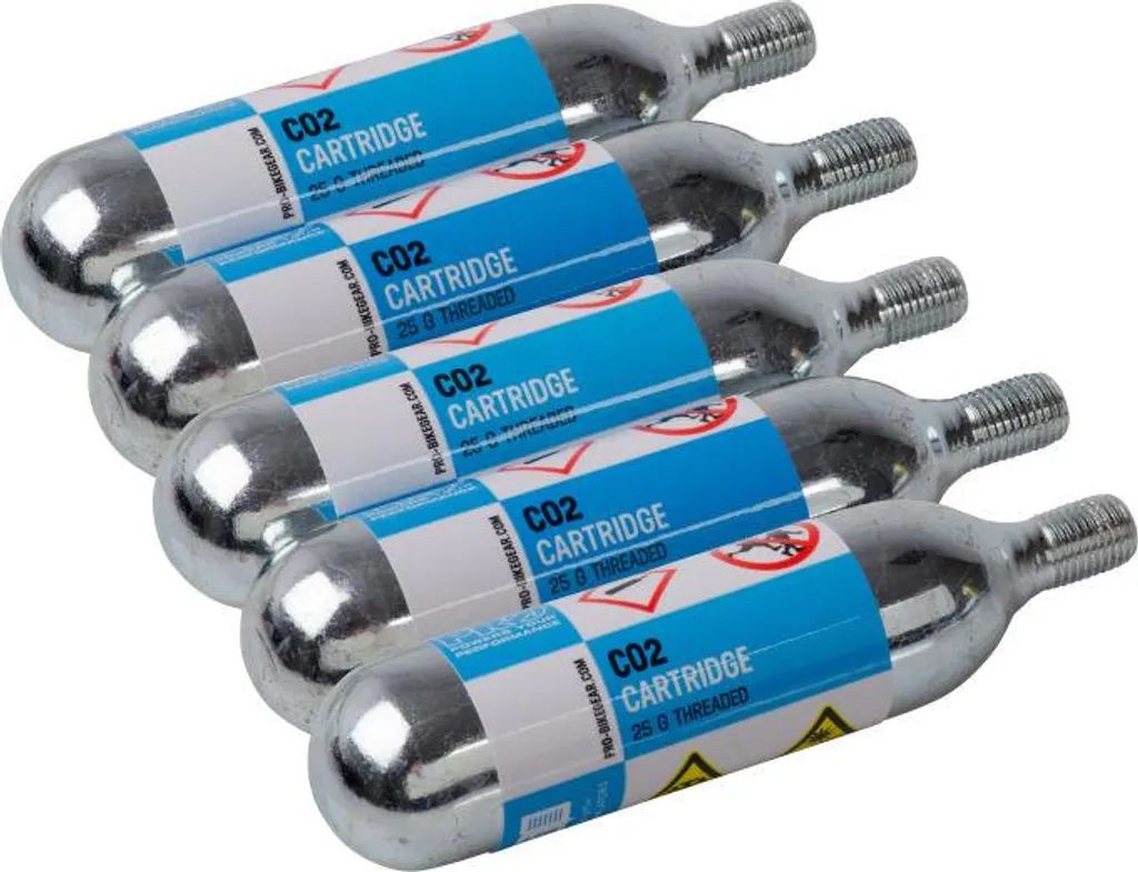 Cartouche Co2 25g Haute Pression - Pack 5 Pièces avec Pas de Vis Pro