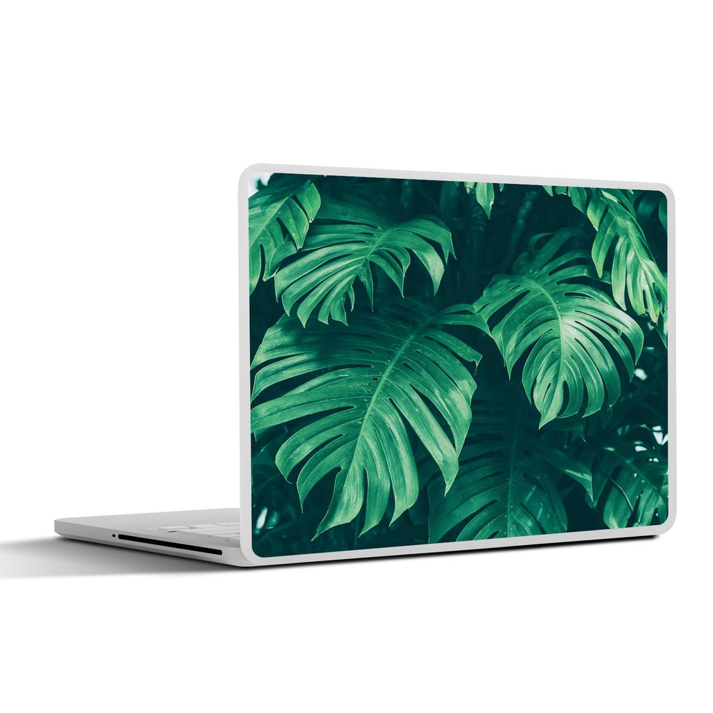 MuchoWow Laptop Aufkleber Sticker Cover Monstera - Blätter - Pflanzen - Dschungel - Natur 30x22 cm - Laptop-Sticker