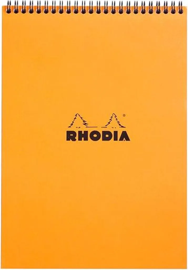 Blocco Note Spirale A4 Arancione 80 Fogli Righe - Cancelleria Professionale