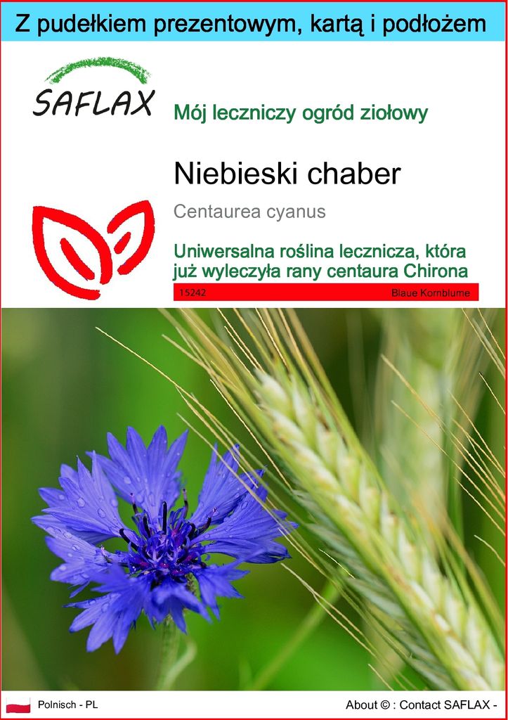 SAFLAX - Zestaw prezentowy - Niebieski chaber - 27000 Zdjęcie produktu 