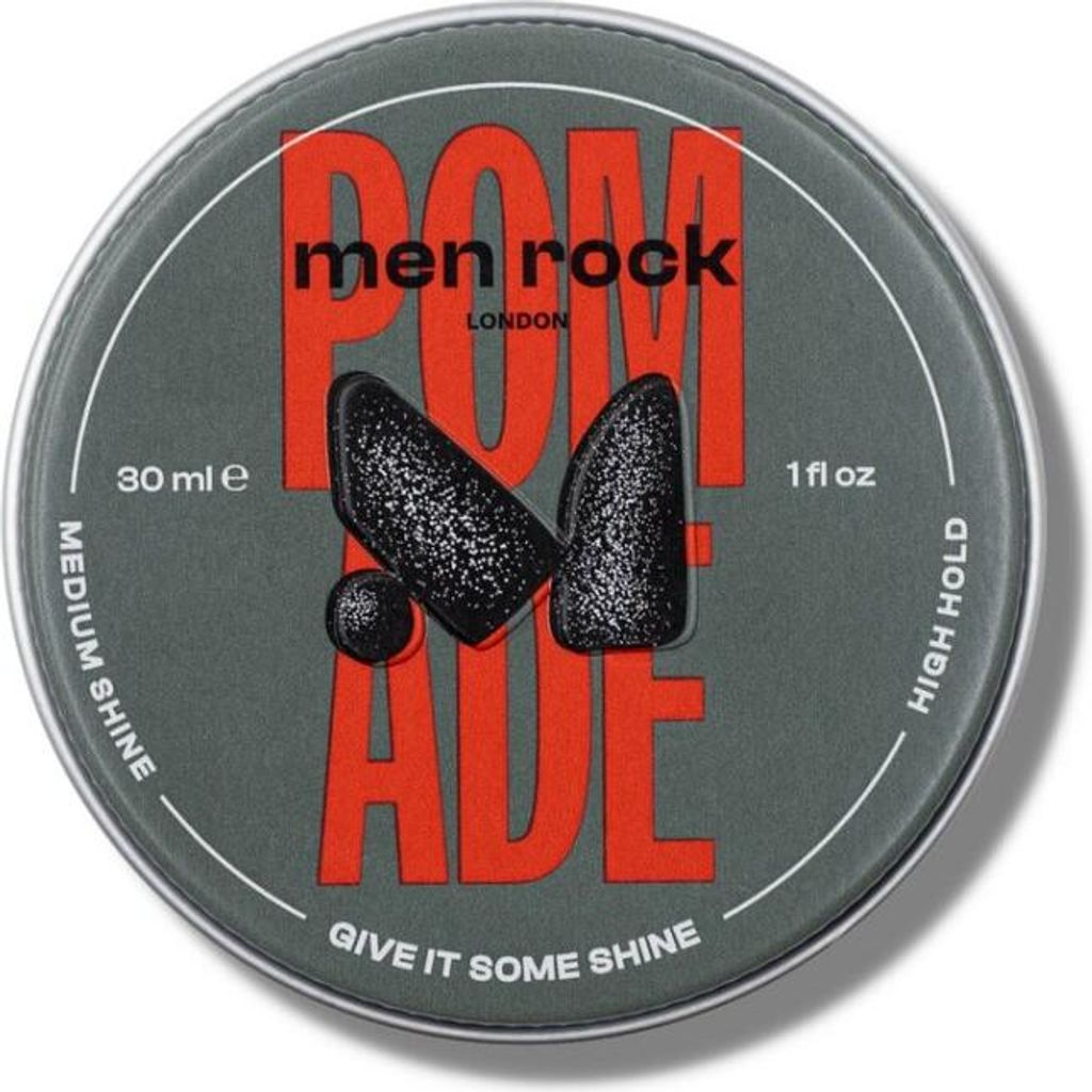 MENROCK Pomade High Hold Medium Shine Haarpomade für Männer 90ml