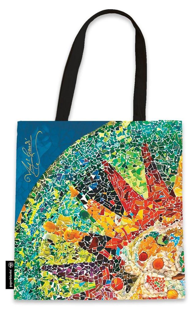 Gaudi's Sun (Gaudi's Mosaics) Canvas Bag Produktbild 