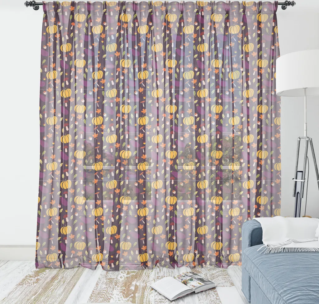 Arazzo Parete Grande 220x274 ABAKUHAUS - Decorazione Autunno Satin