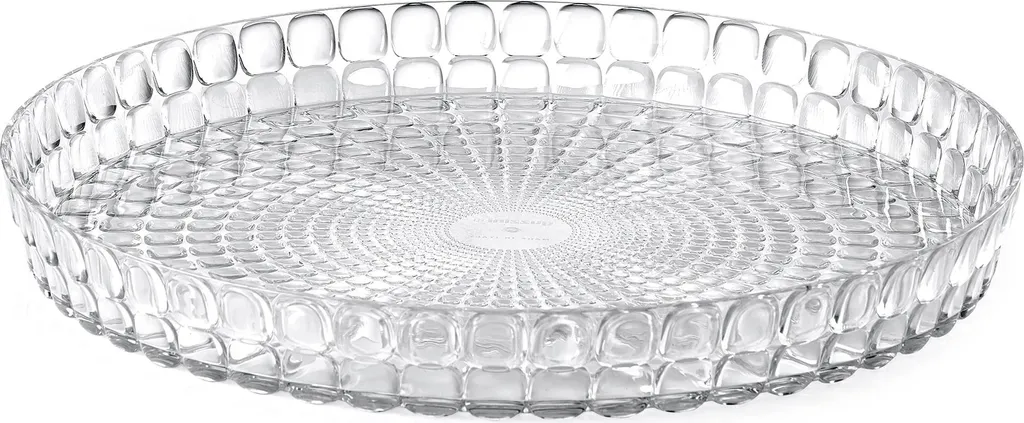 Plateau de Service pour Apéritif Guzzini Tiffany Rond Transparent 33cm