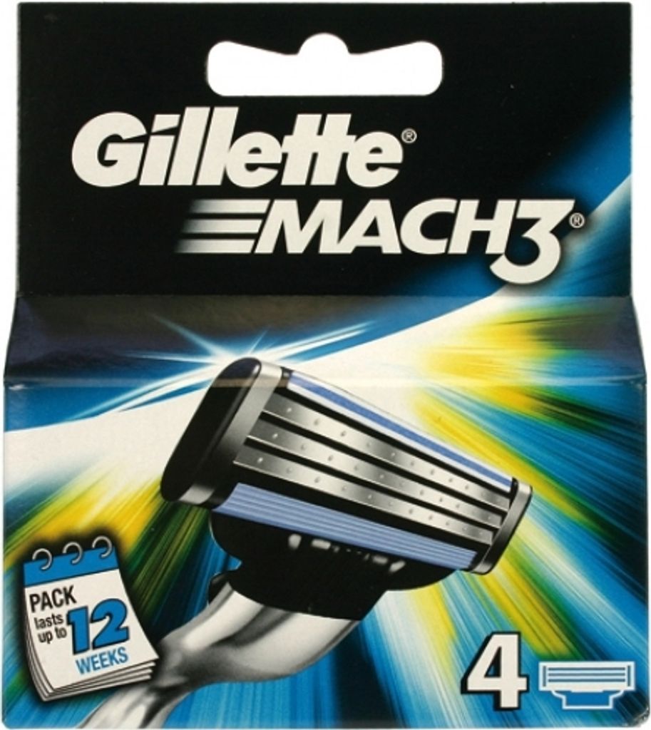 Gillette Mach3 Refill 4 Units Produktbild 
