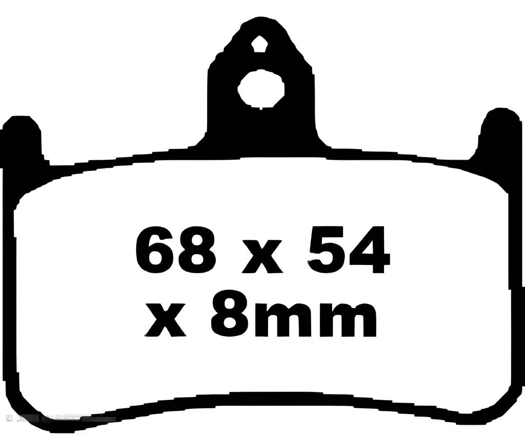 FA187 EBC Blackstuff Bremsbeläge