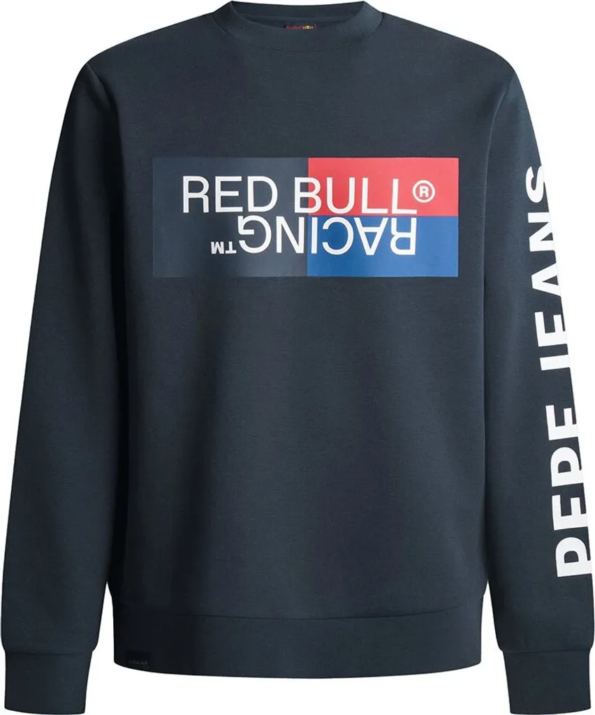 Sweat à capuche Red Bull Racing bleu marine à motifs colorés, taille M