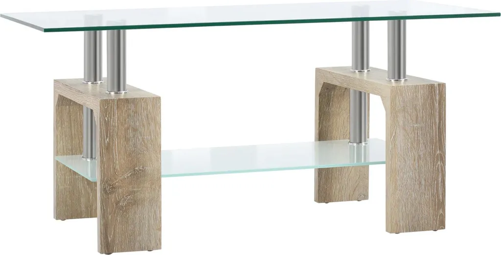 Table basse verre 90 cm idéale pour petit salon et studio moderne