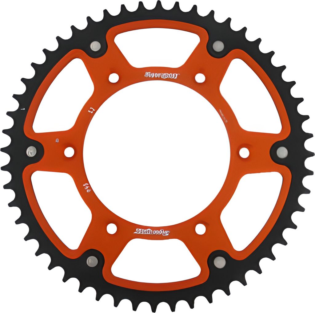 Stealth-Kettenrad Supersprox 520 - 49Z (orange) RST-990:49-ORG|ID 125,0 LK 150,0 6-Loch