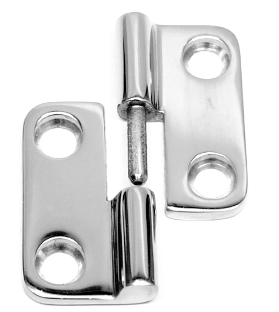 Scharnier, 2tlg., rechts, 37x37mm, Edelstahl A4