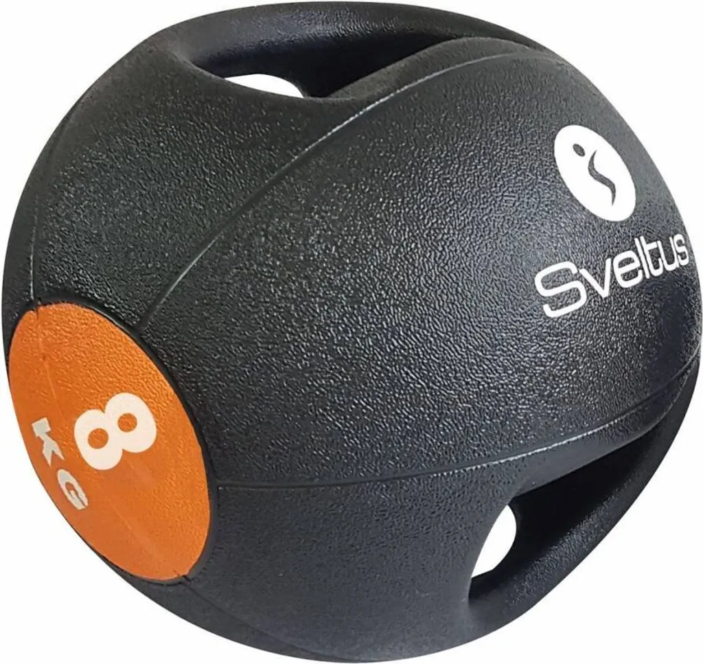 Medizinball ergonomique Sveltus 8kg double poignée OSFA pour fitness