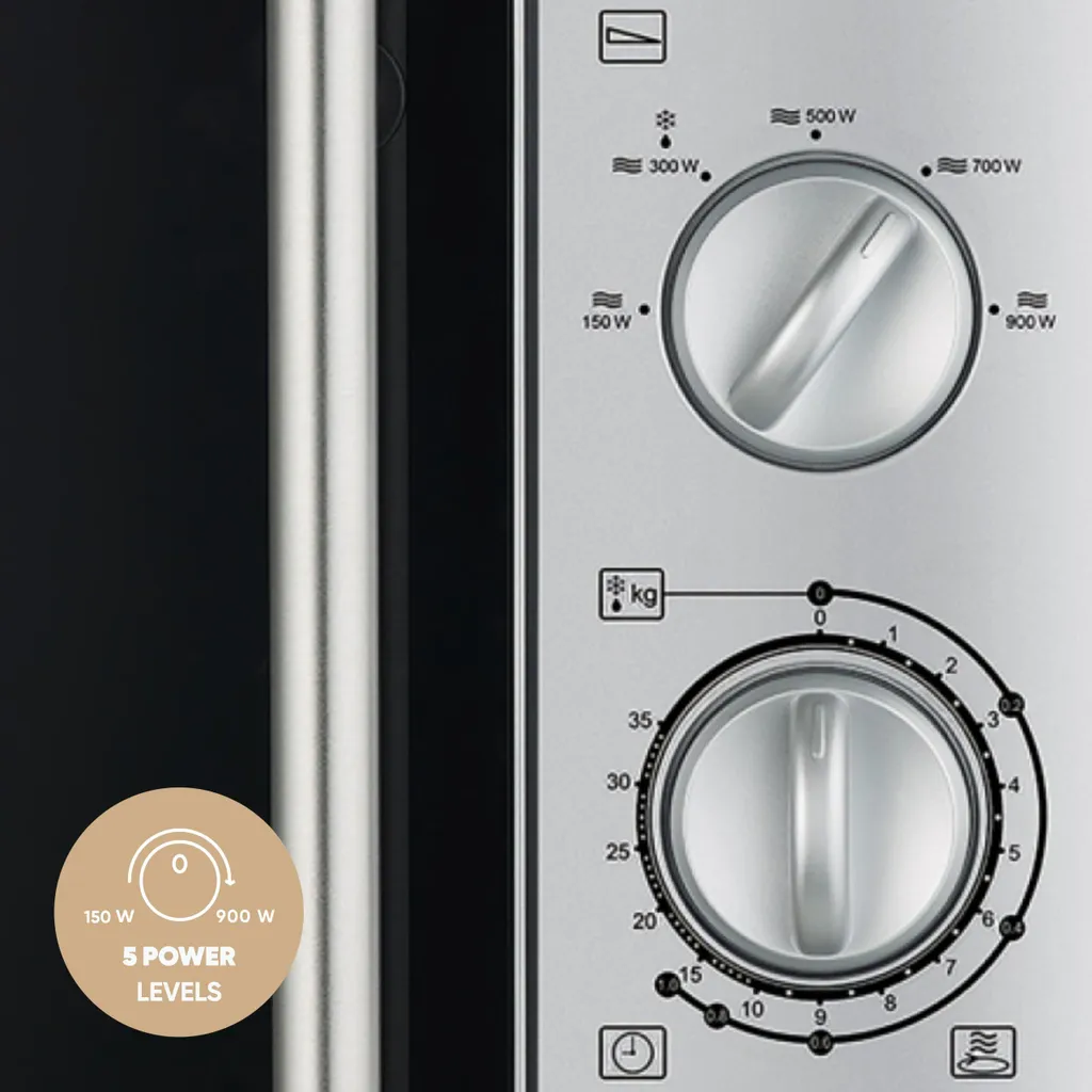 Four à Micro-ondes Severin MW7772 Argent - Cuisson Rapide et Intuitive - 10
