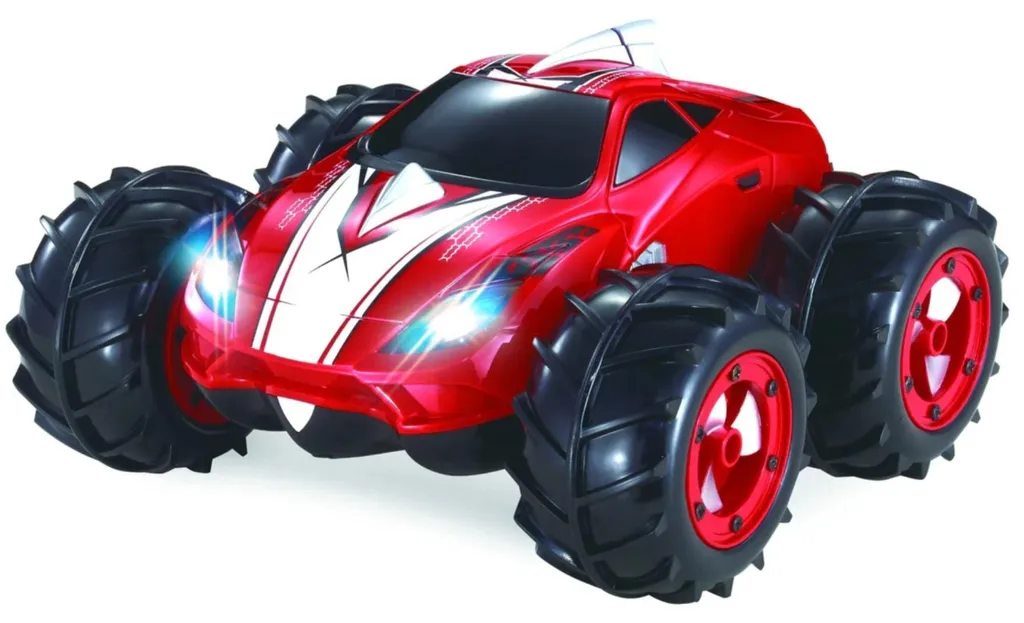 Jollity Works Voiture Télécommandée Tout-Terrain Rouge - Étanche Amphibie