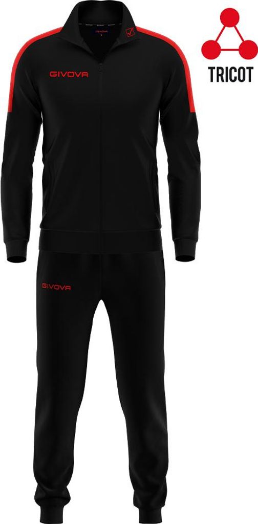 nero/giallo 3XL|Givova Revolution Herren Trainingsanzug TR033-1007