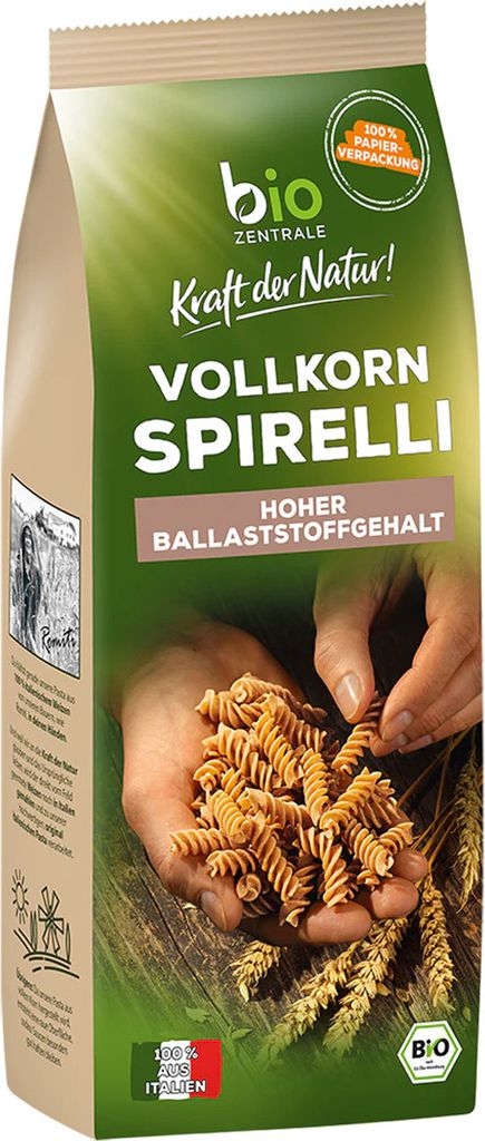 Vollkorn Spirelli nussig sättigend lecker für jeden Tag 500g