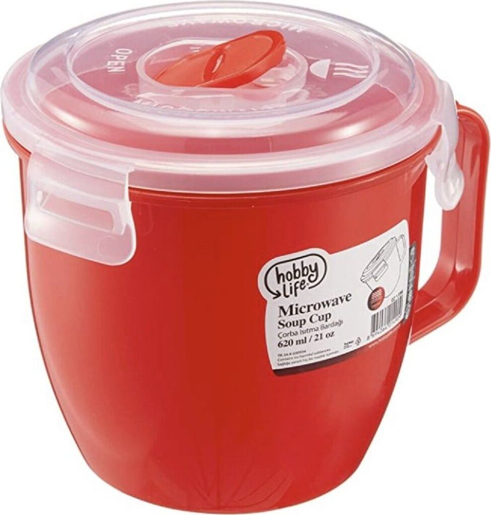 Praktische Mikrowellen Tasse 620ml mit Henkel – Ideal für Produktbild 