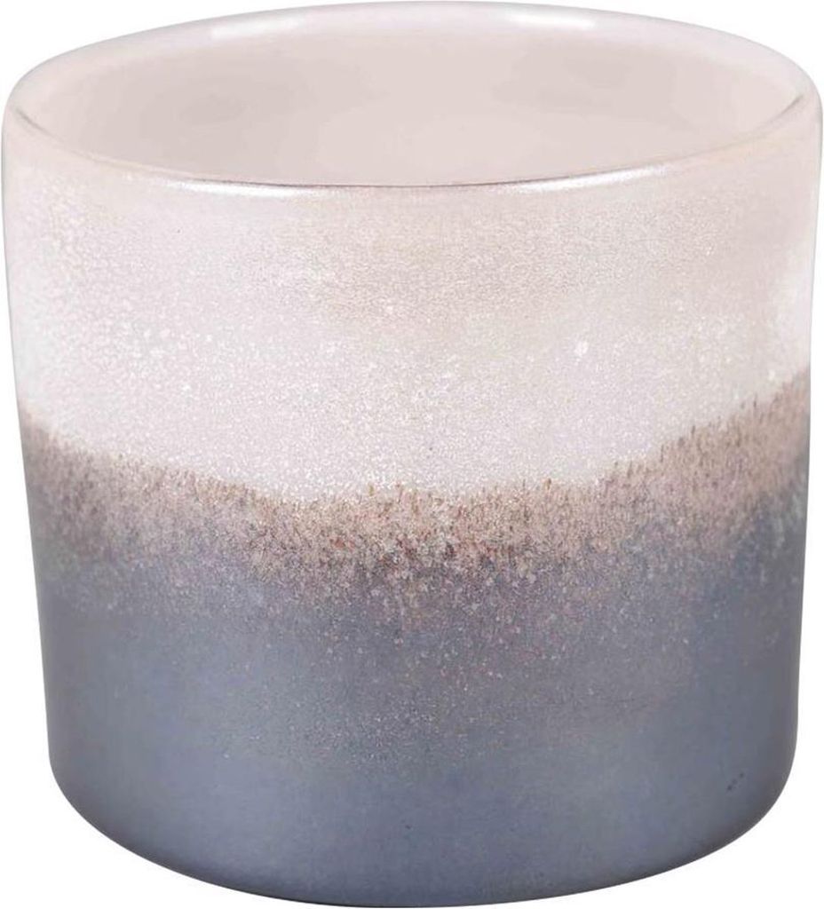 Rasteli Teelichthalter-Kerzenständer-Windlicht Earth & Sky blush Glas Lila-Pink-Weiß-Meliert D 20,5cm H 19cm