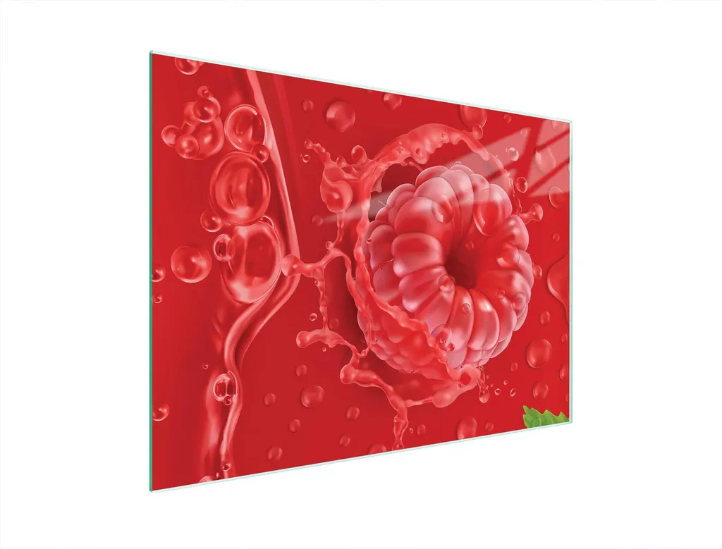 Tagliere Decorativo Vetro 40x30 Lampone | Piano Multifunzione Cucina