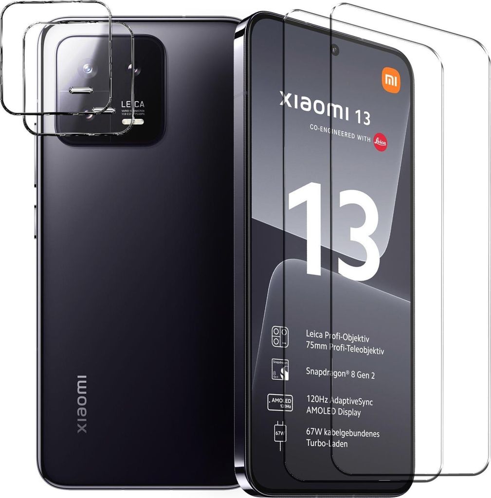 Vetro blindato per Xiaomi 13 pellicola protettiva 2x Immagine del prodotto 