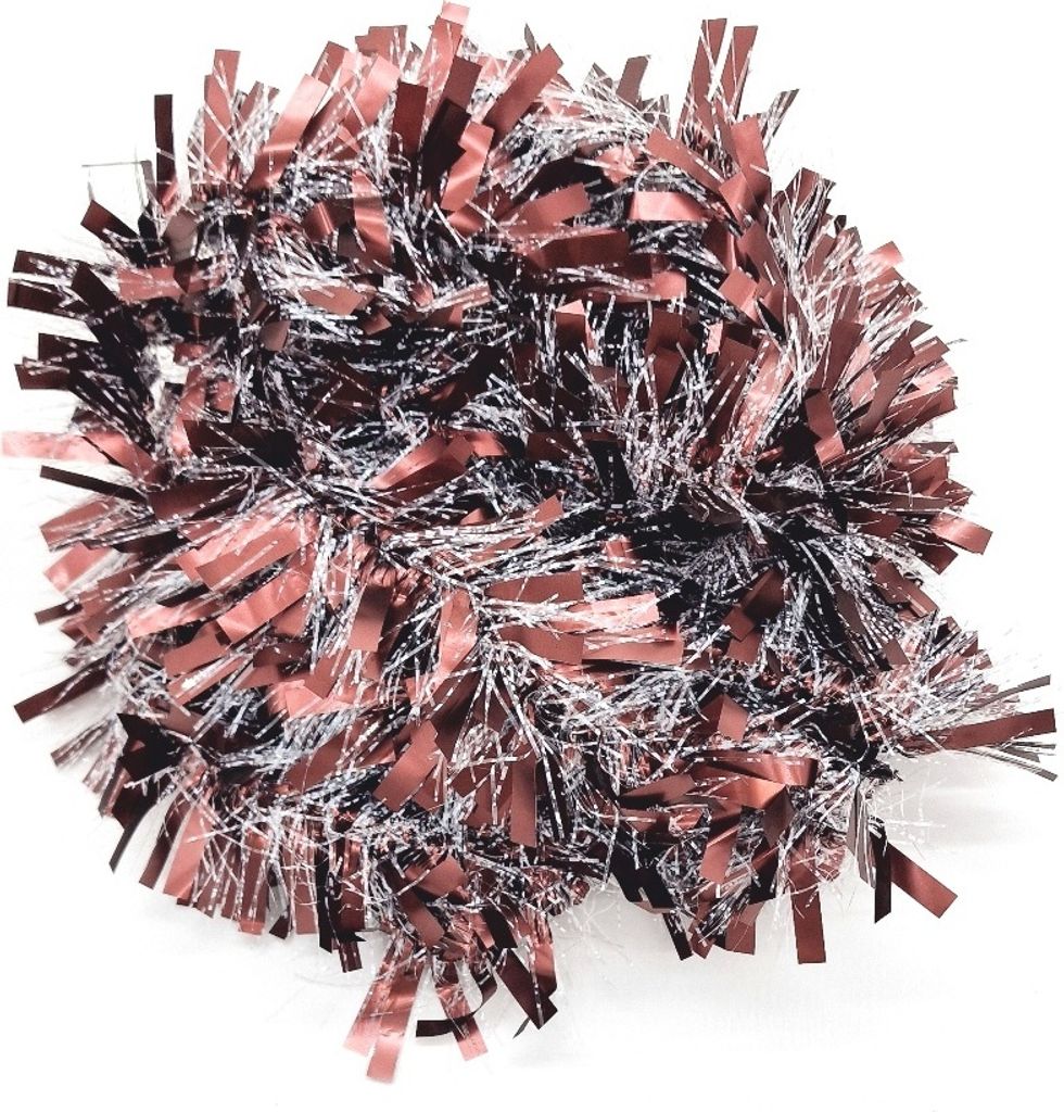Lametta 5m Girlande Weihnachten Weihnachtsgirlande Christbaumschmuck Deko Breit 2402 Braun