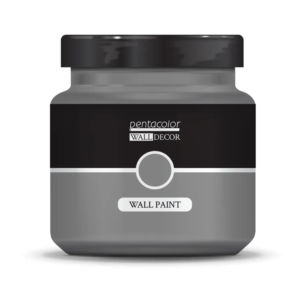 Peinture murale grise pour salon et chambre coloris gris mousse 1000ml