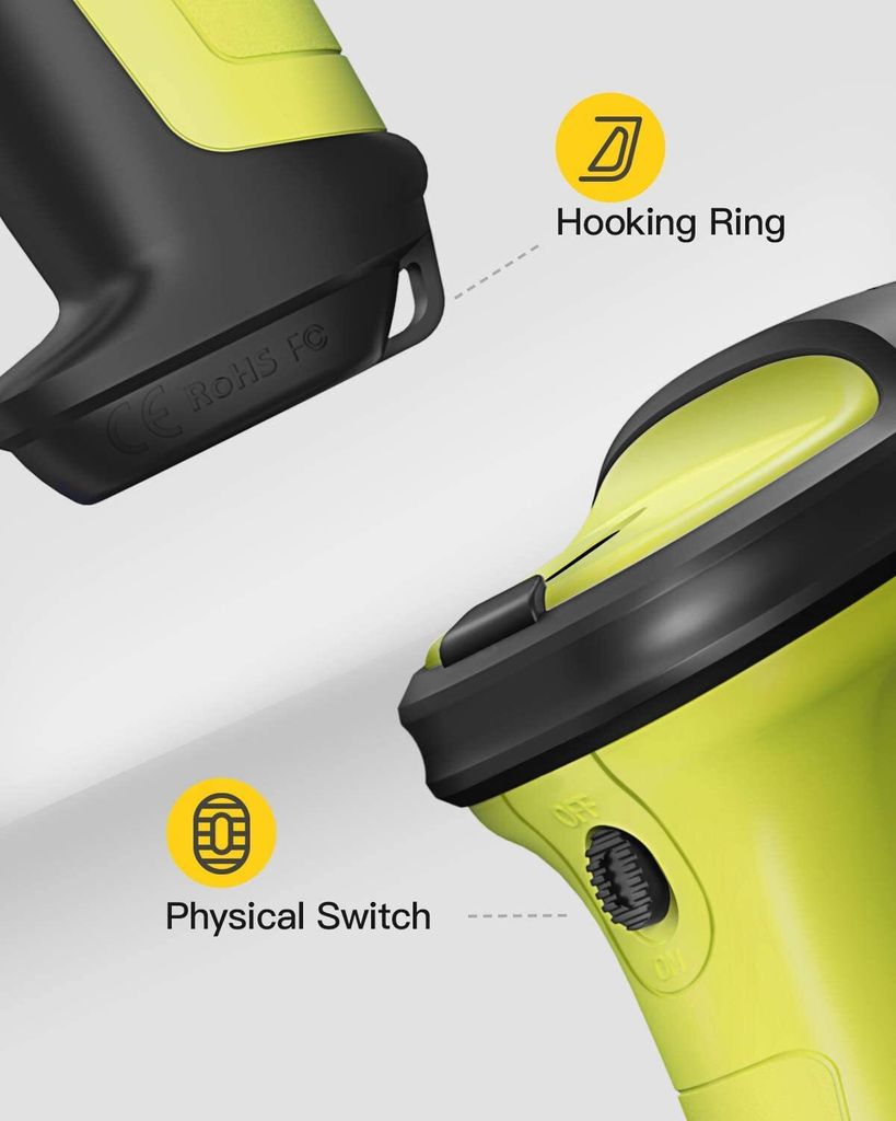 Inateck Barcode Scanner Wireless 2.4 GHz, 35 m Reichweite, Produktbild 7