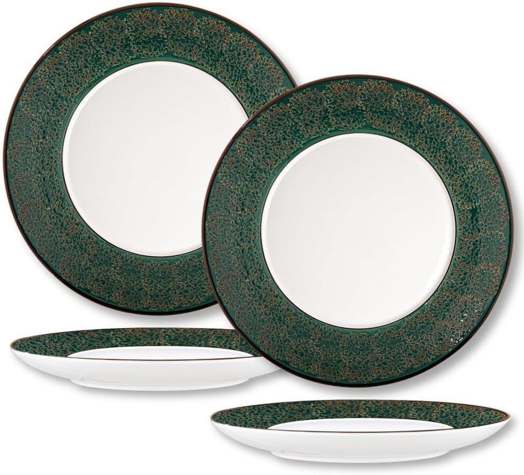 Wilmax Teller 25 cm Grün Porzellan 2er Set WL-667514/A2
