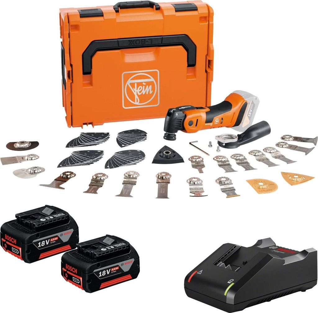 Fein Akku- AMM 700 MAX TOP AS / 2x 4,0 Ah Akku + Ladegerät Produktbild 