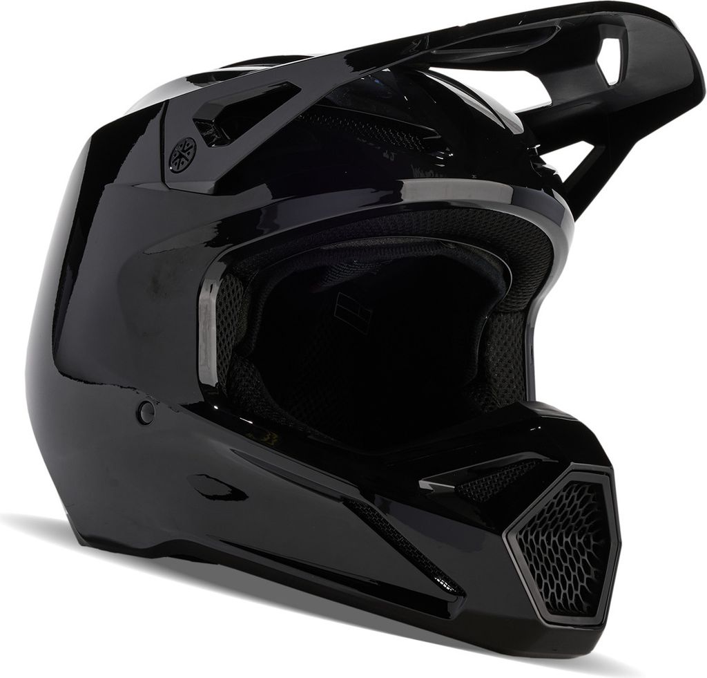 FOX V1 Solid Motocross Helm, schwarz, M (57/58) Produktbild 