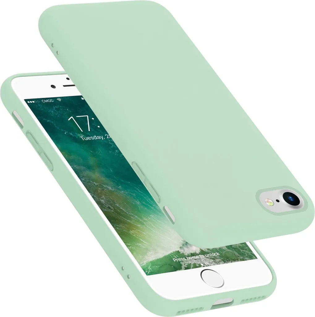 Cadorabo Cover iPhone SE 2020 / 8 / 7 Verde TPU - Protezione Morbida