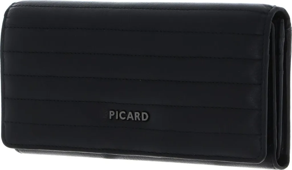 PICARD Evolute 1 Wallet Nero - Il Portafoglio in Pelle per chi Viaggia