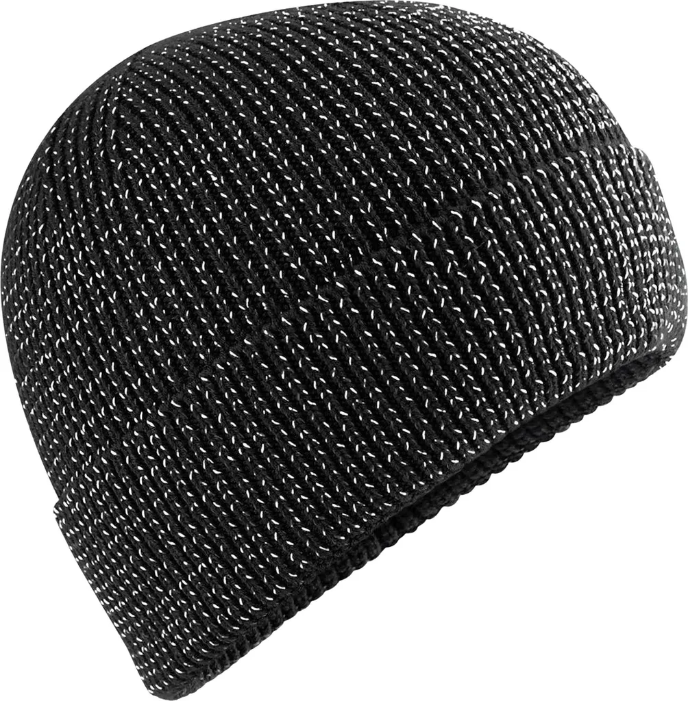 Beechfield BC6903 Berretto Streetlite Nero: Visibilità e Calore Unisex